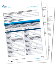 Change of details form - PDF download