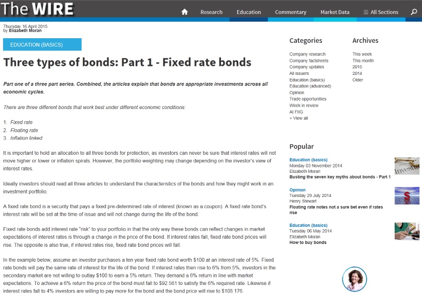 Screen capture of how articles will look on The WIRE website